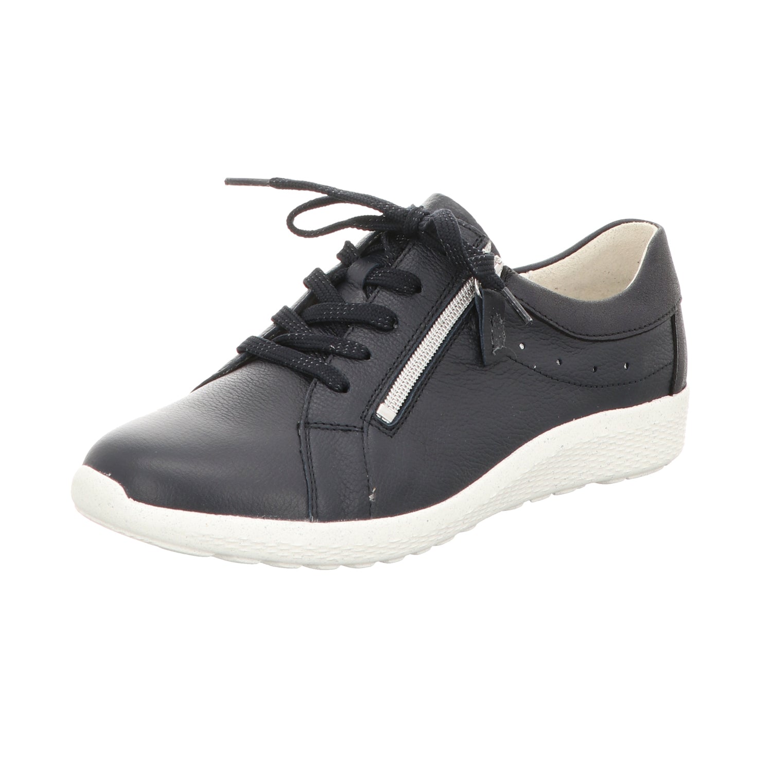 Waldläufer Damen Schnürschuh bequem K-Ira in blau