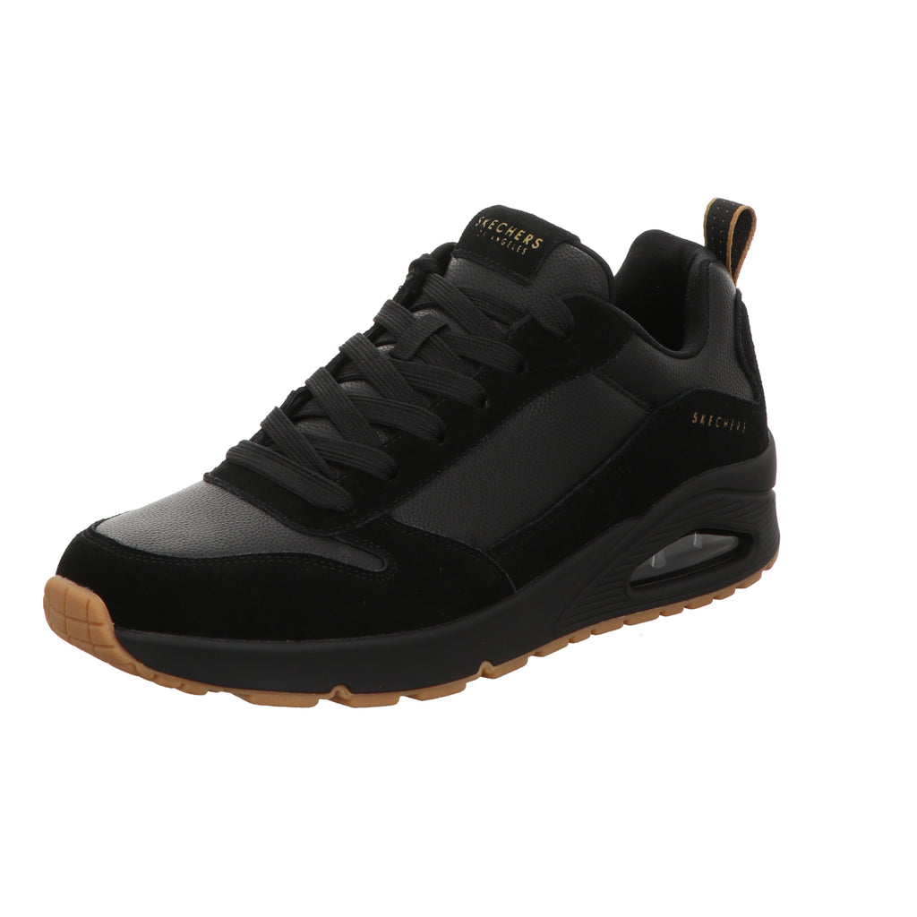 Skechers Herren Schnürschuh Uno Stacre in schwarz