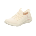 Skechers Damen Slipper Slip-Ins Relaxed Fit in weiss