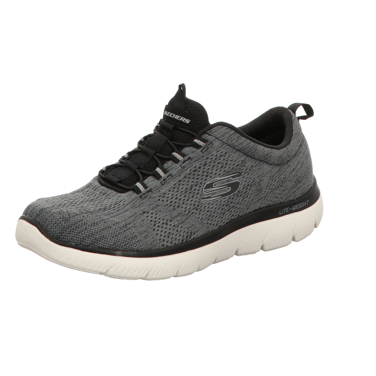 Skechers Herren Slipper Summits Louvin in grau