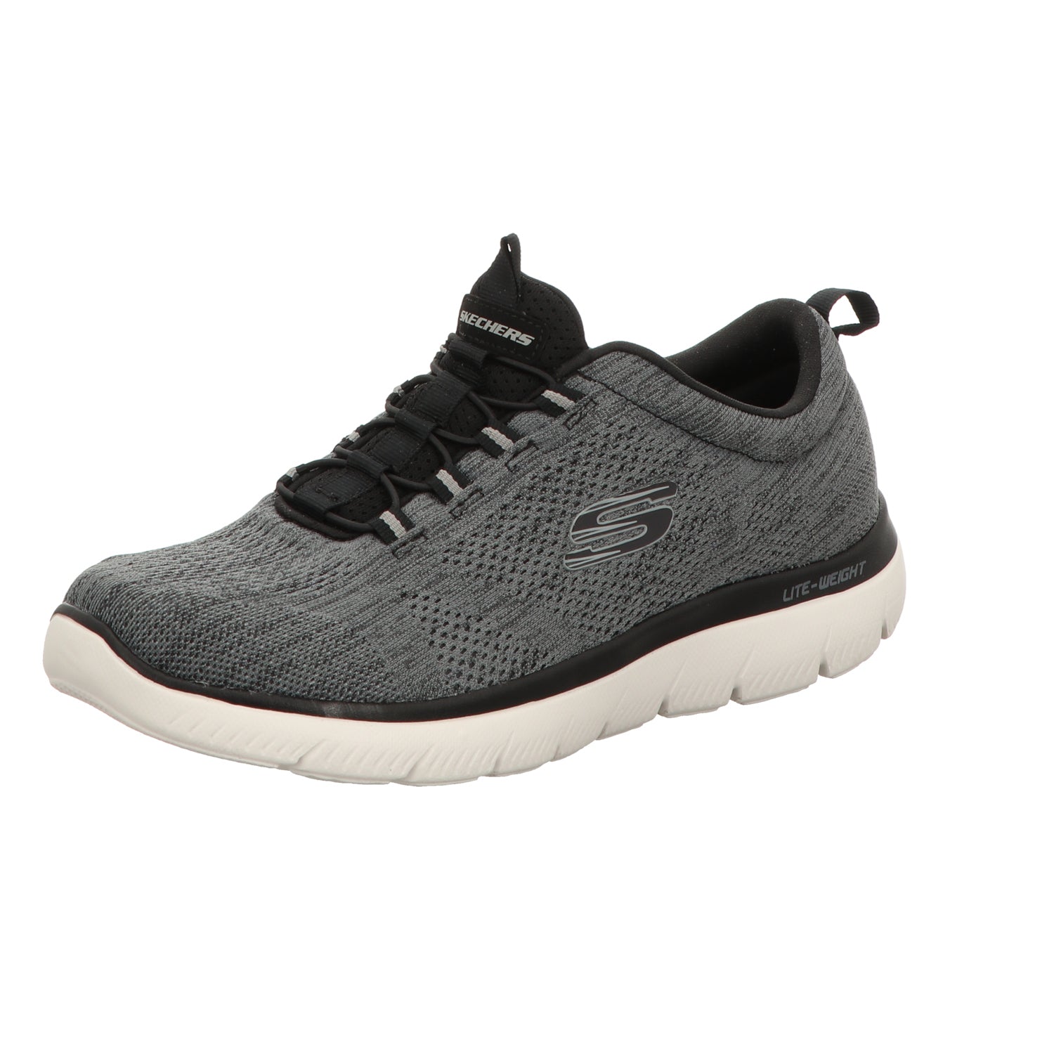 Skechers Herren Slipper Summits Louvin in grau