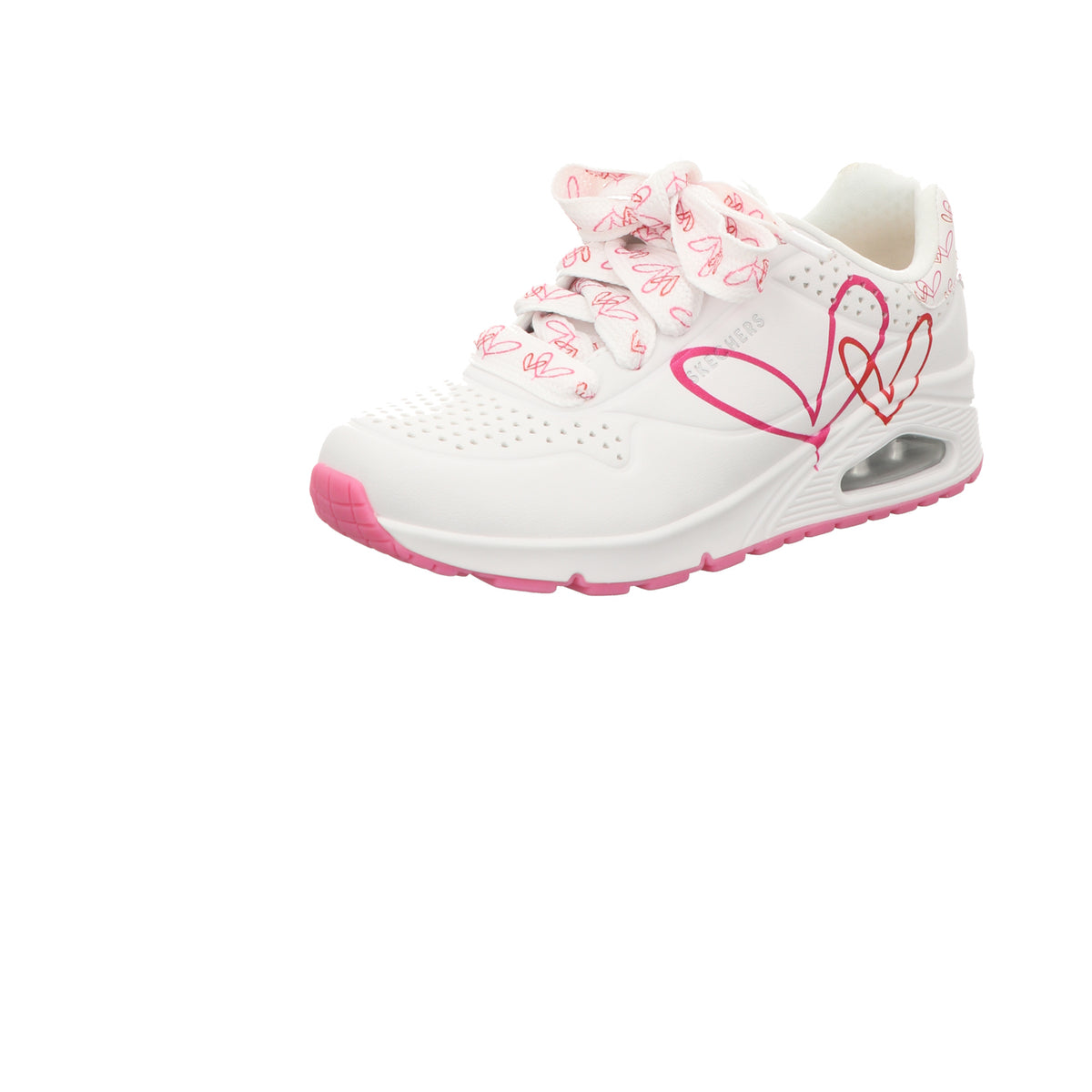 Skechers Damen Schnürschuh Uno in weiss