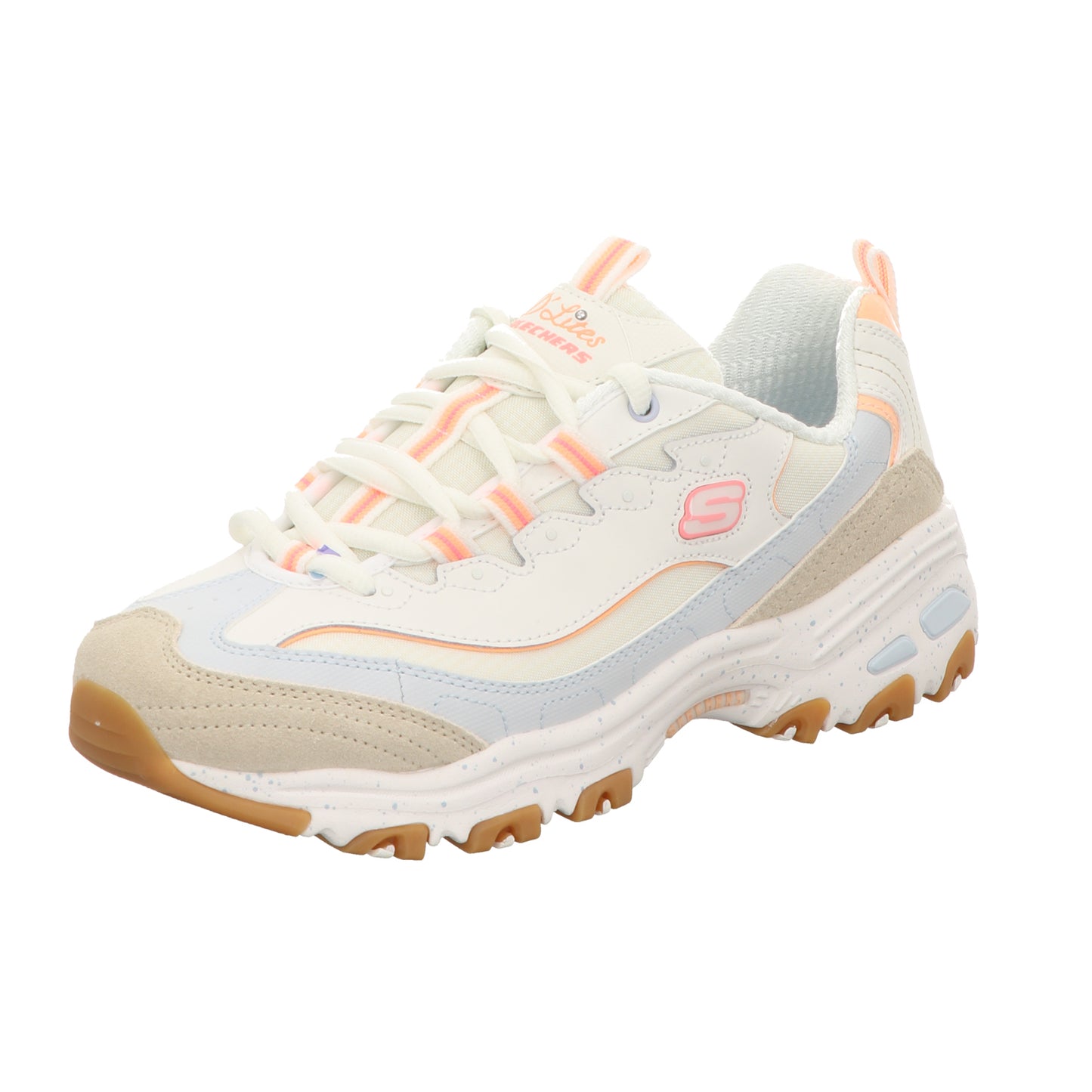 Skechers Damen Schnürschuh D'lites Bold Views in beige