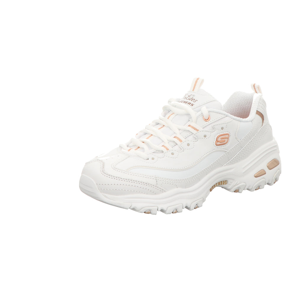 Skechers Damen Schnürschuh D'lites Fresh Start in weiss
