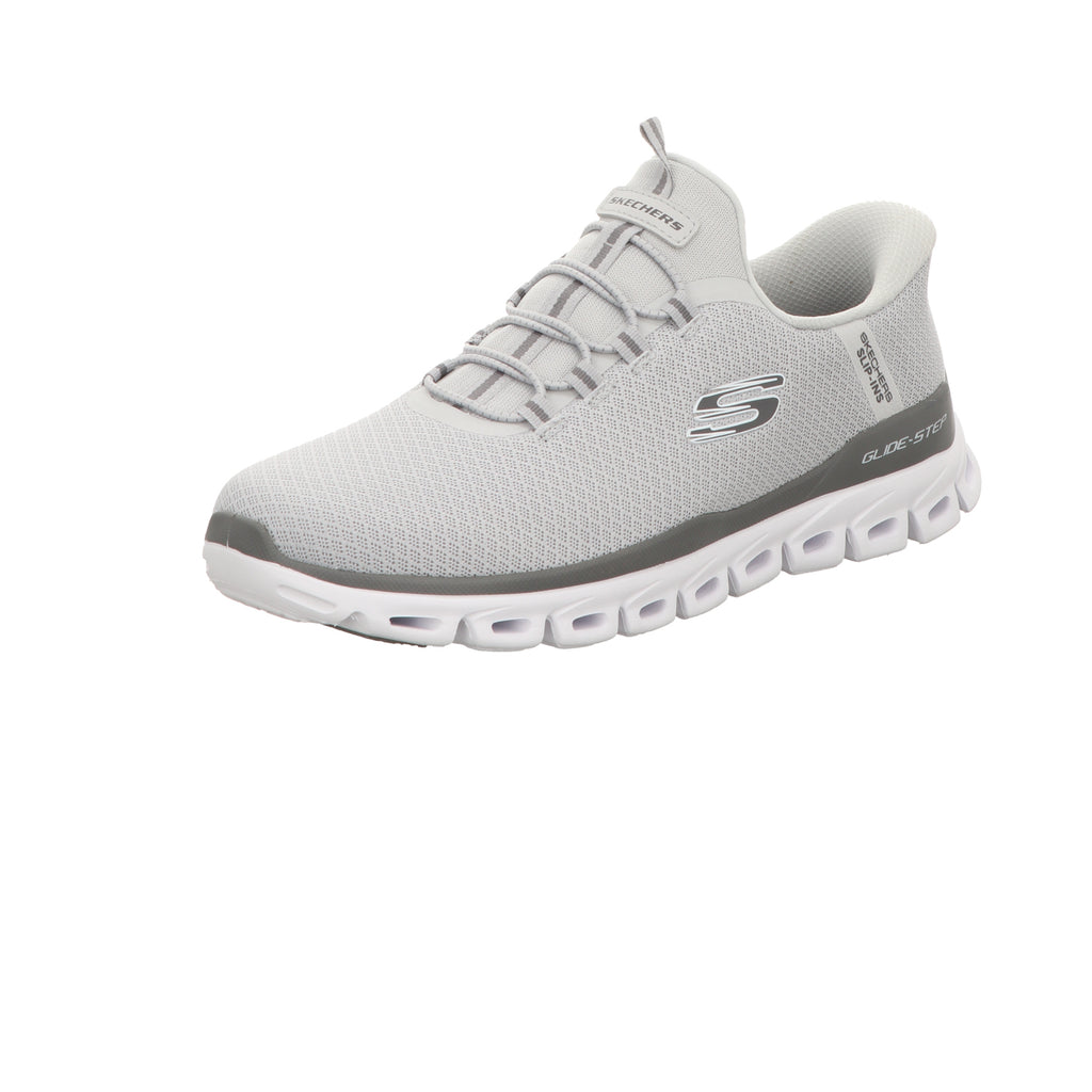 Skechers Herren Slipper Slip Ins Glide Step Noxus in grau