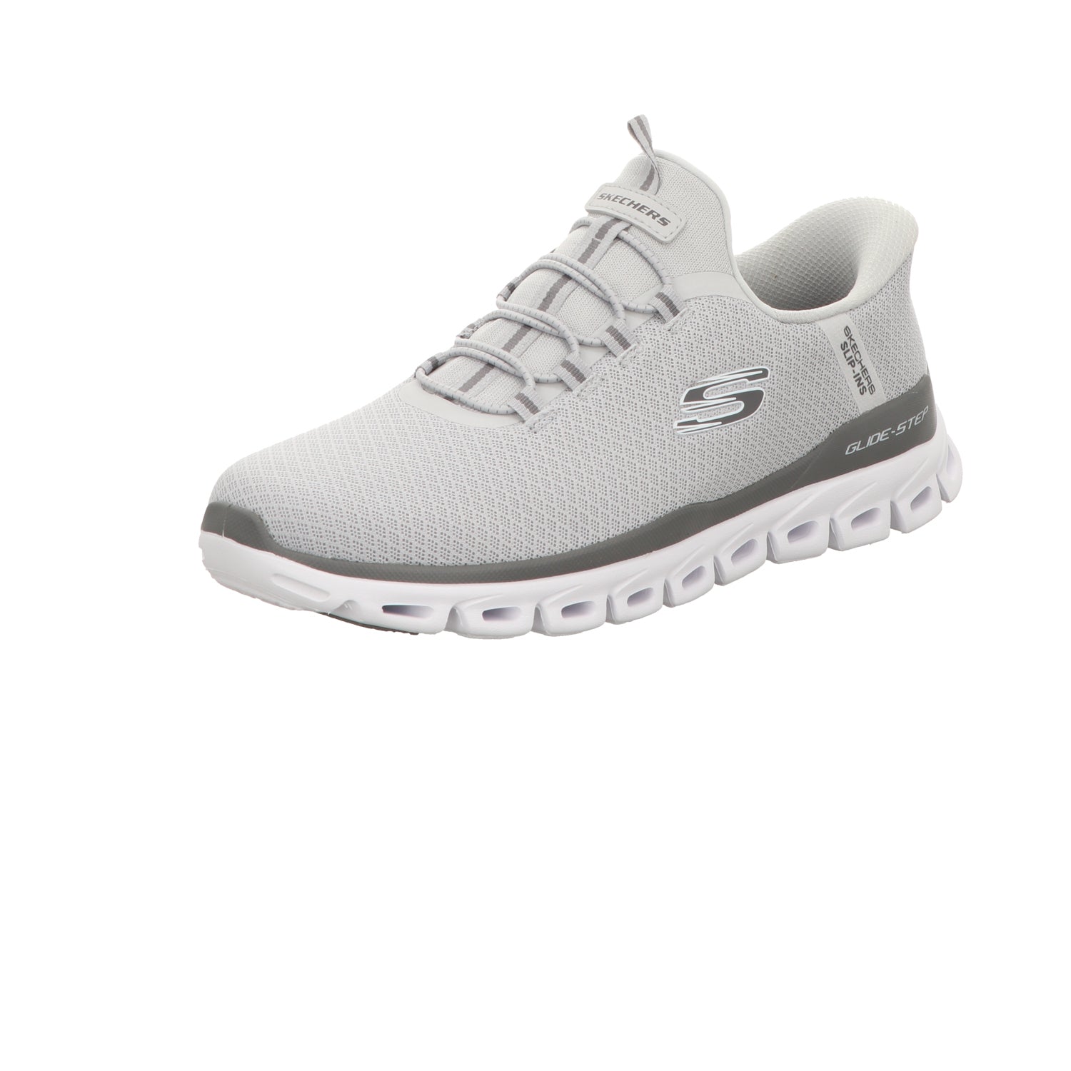 Skechers Herren Slipper Slip Ins Glide Step Noxus in grau