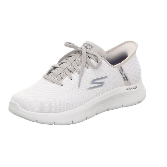 Skechers Herren Slipper Slip Ins Go Walk Flex in weiss