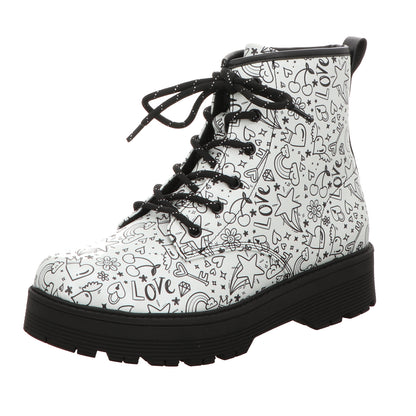 Skechers Damen Stiefel Gravlen Hi in silber