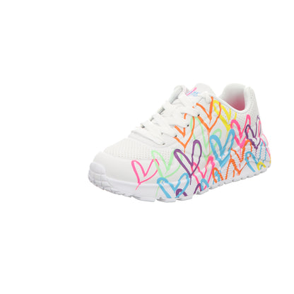 Skechers Damen Slipper Goldcrown Uno Lite in weiss