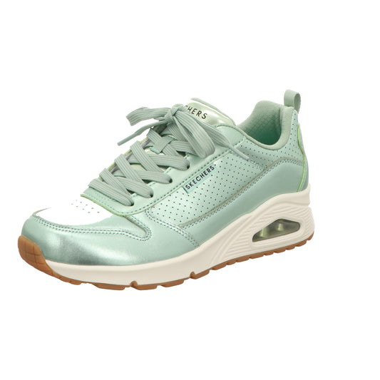 Skechers Damen Schnürschuh Uno Metallixs in gruen