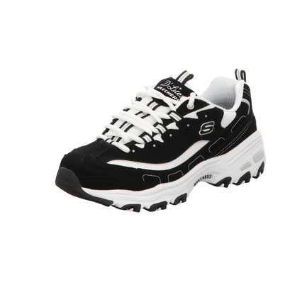 Skechers Damen Schnürschuh D'lites in schwarz