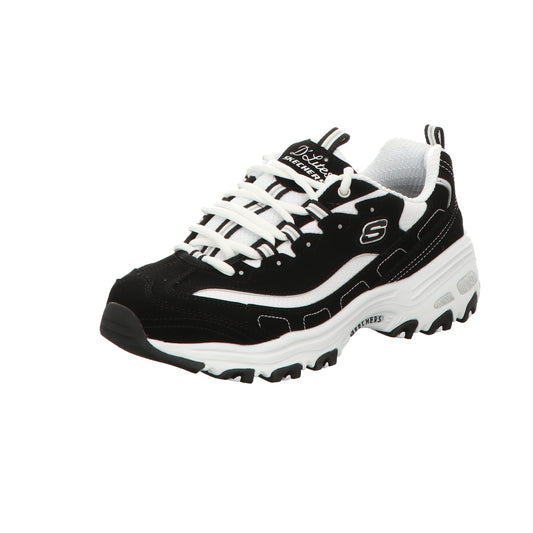 Skechers Damen Schnürschuh D'lites in schwarz