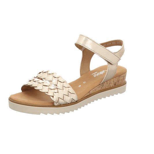 Gabor Damen Sandalette Genua in beige