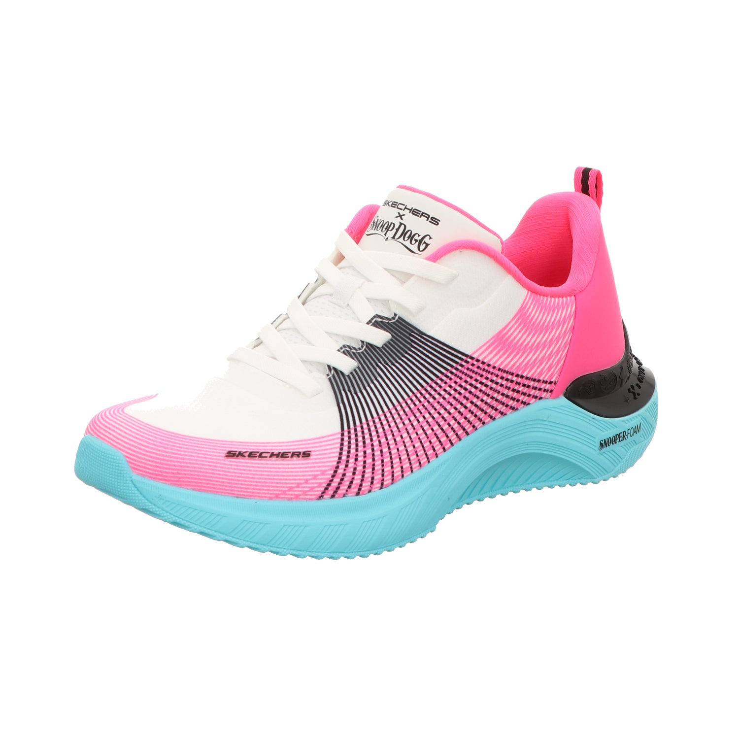 Skechers Damen Schnürschuh Snoop Ace Cyper Walker in weiss