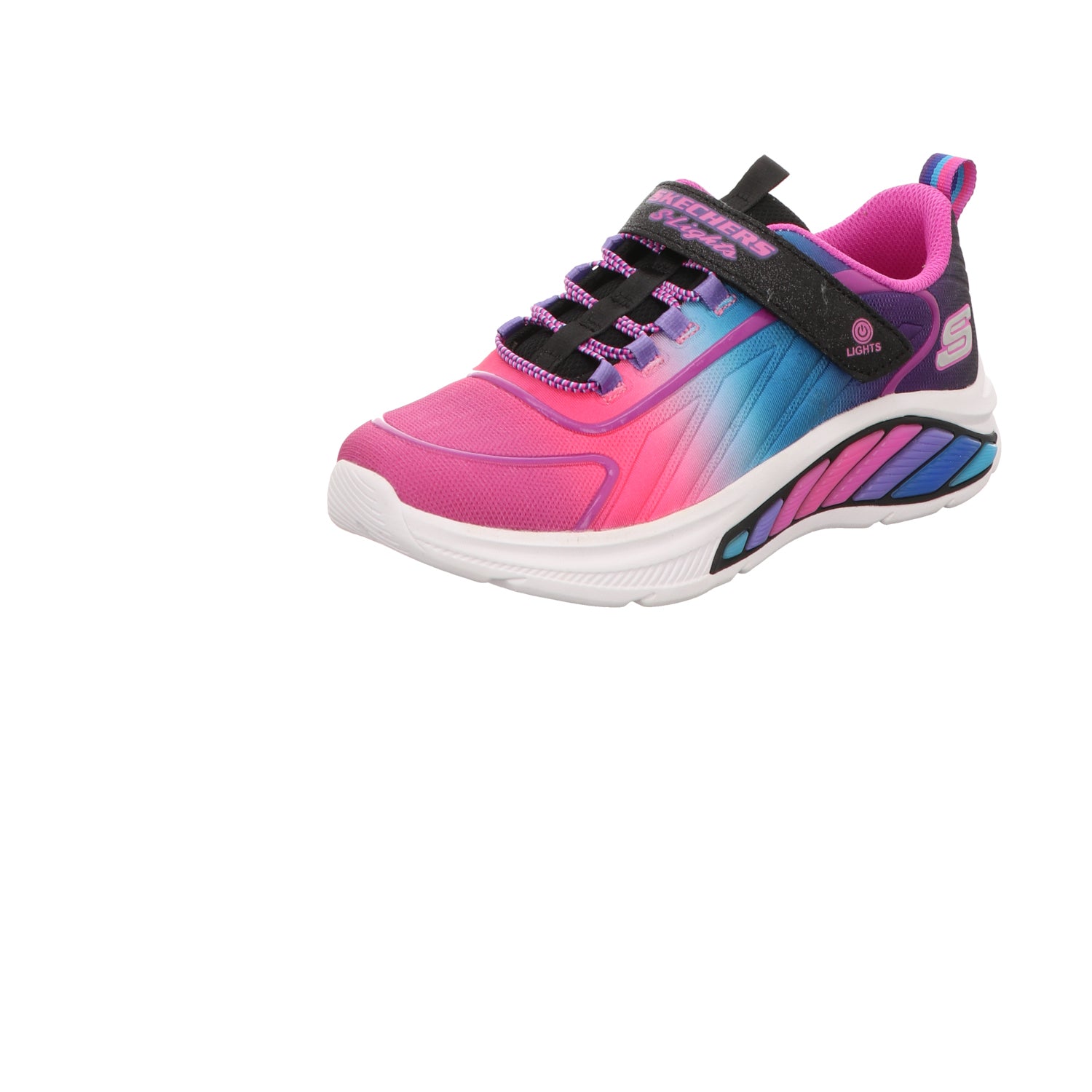 Skechers Damen Slipper Rainbow Cruisers in schwarz
