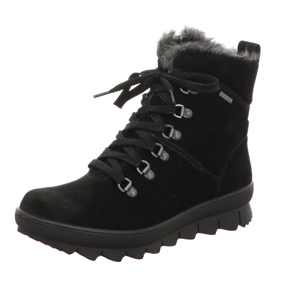 Legero Damen Schnürstiefel Novara in schwarz