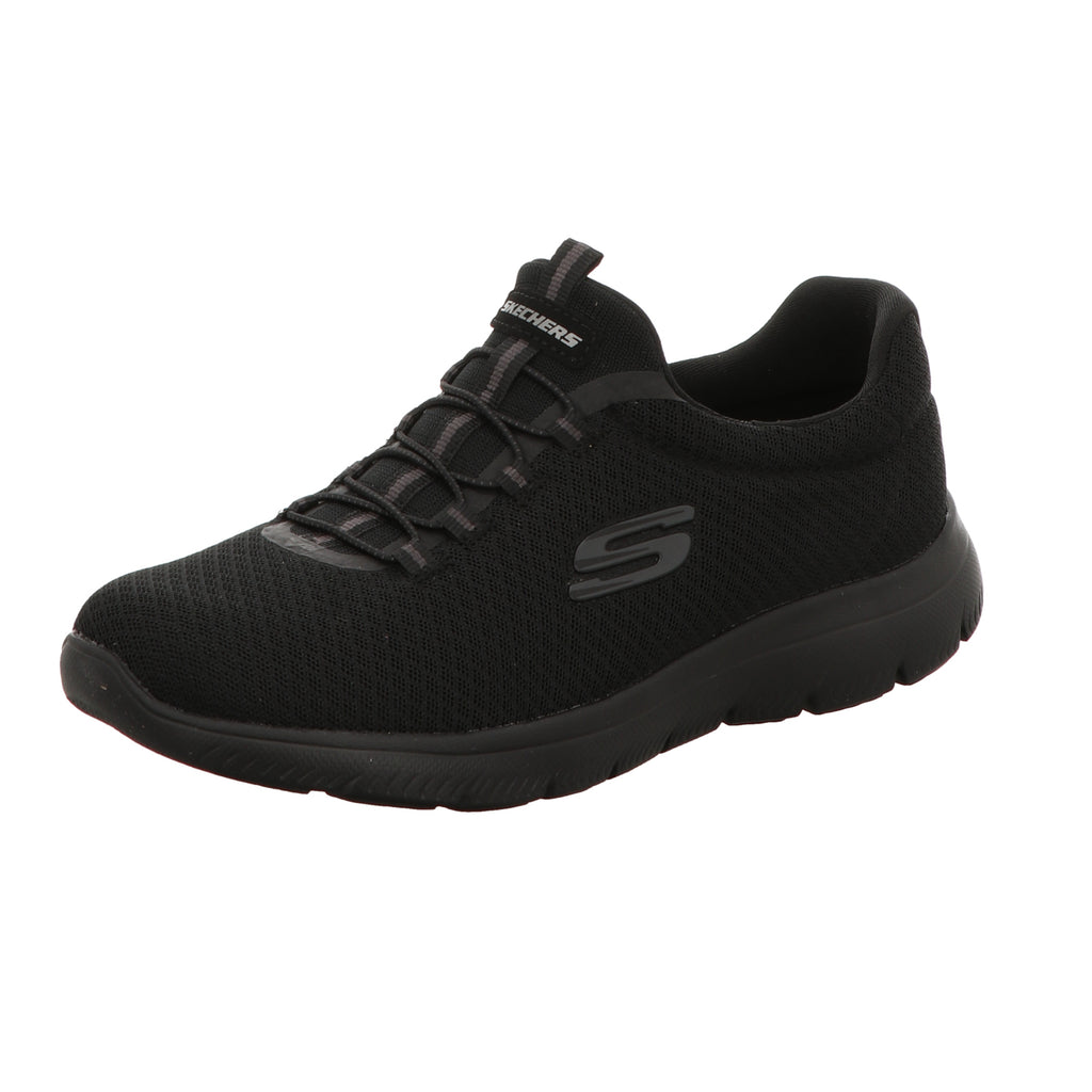 Skechers Damen Slipper Summits in schwarz