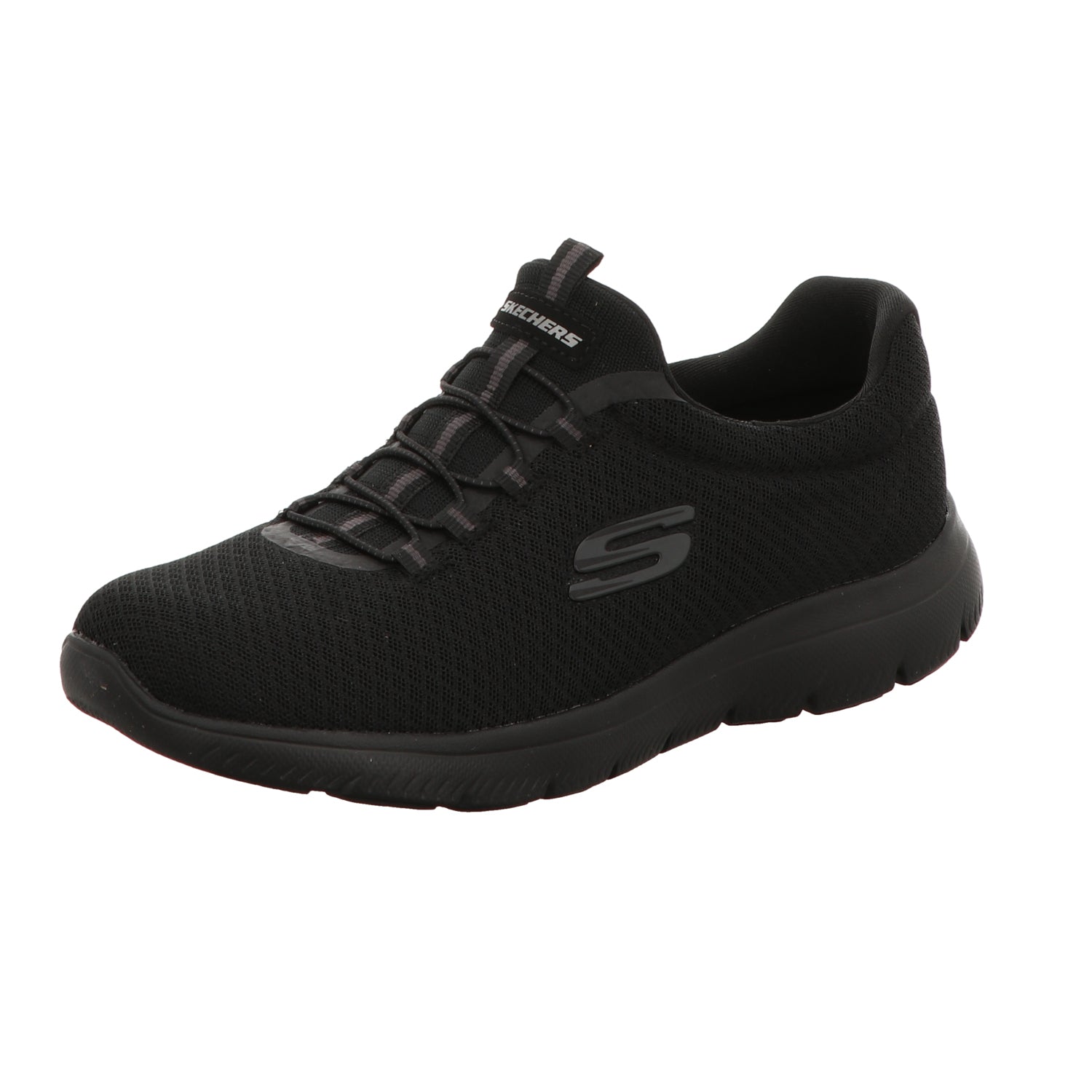 Skechers Damen Slipper Summits in schwarz