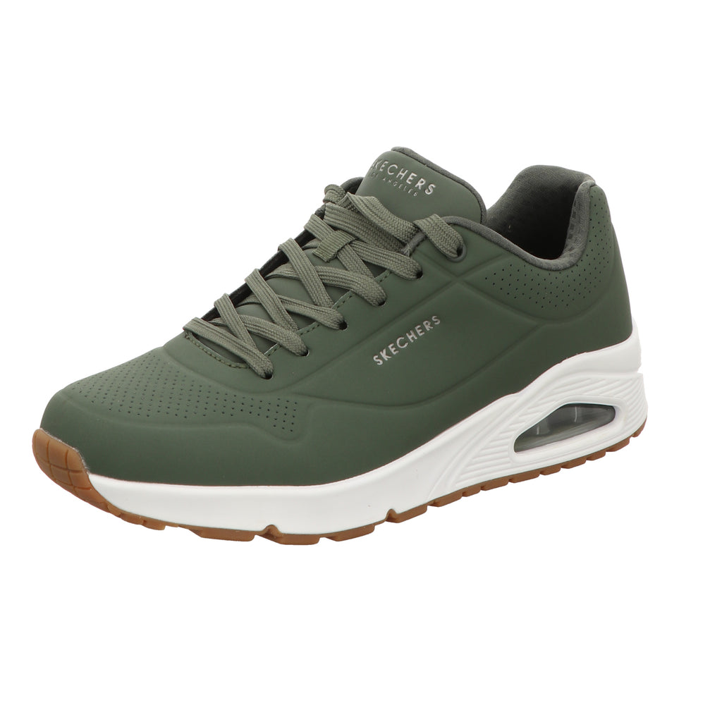 Skechers Herren Schnürschuh Uno Stand On Air in gruen