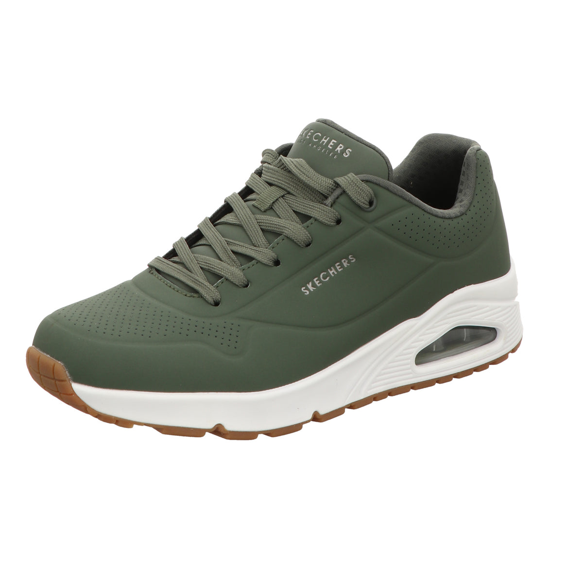 Skechers Herren Schnürschuh Uno Stand On Air in gruen