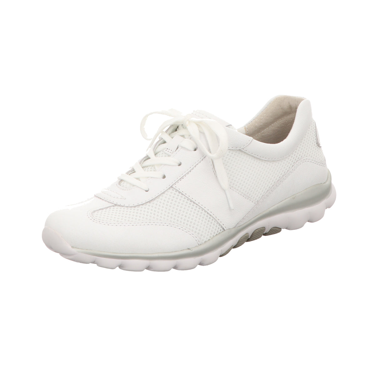 Gabor Damen Schnürschuh bequem Rolling Soft in weiss