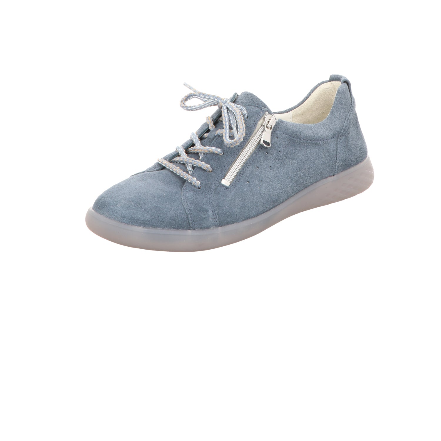 Waldläufer Damen Schnürschuh bequem H-Cloe in silber
