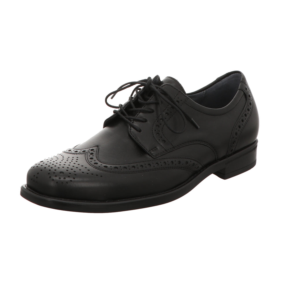 Waldläufer Damen Schnürschuh Henry in schwarz