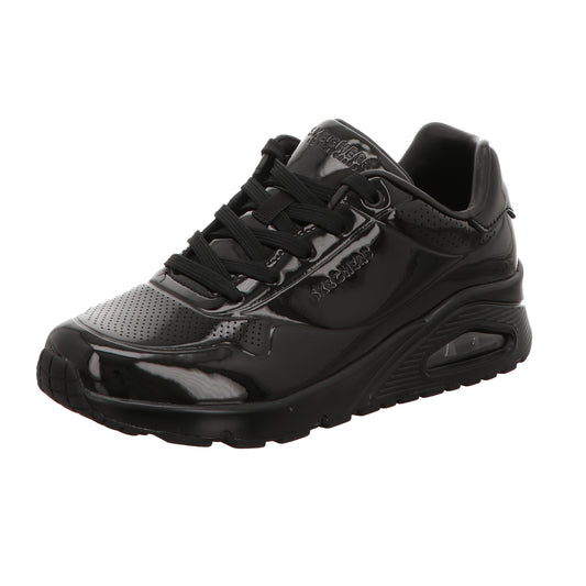 Skechers Damen Schnürschuh Uno in schwarz