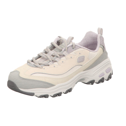 Skechers Damen Schnürschuh D'lites in beige