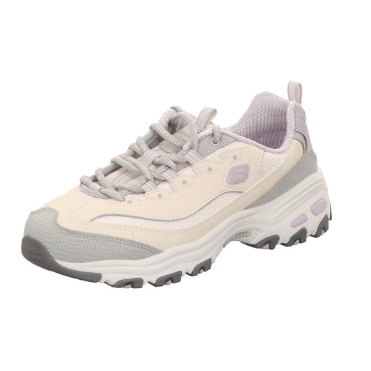 Skechers Damen Schnürschuh D'lites in beige