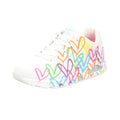 Skechers Damen Schnürschuh Uno Highlight Love Goldcroen in weiss