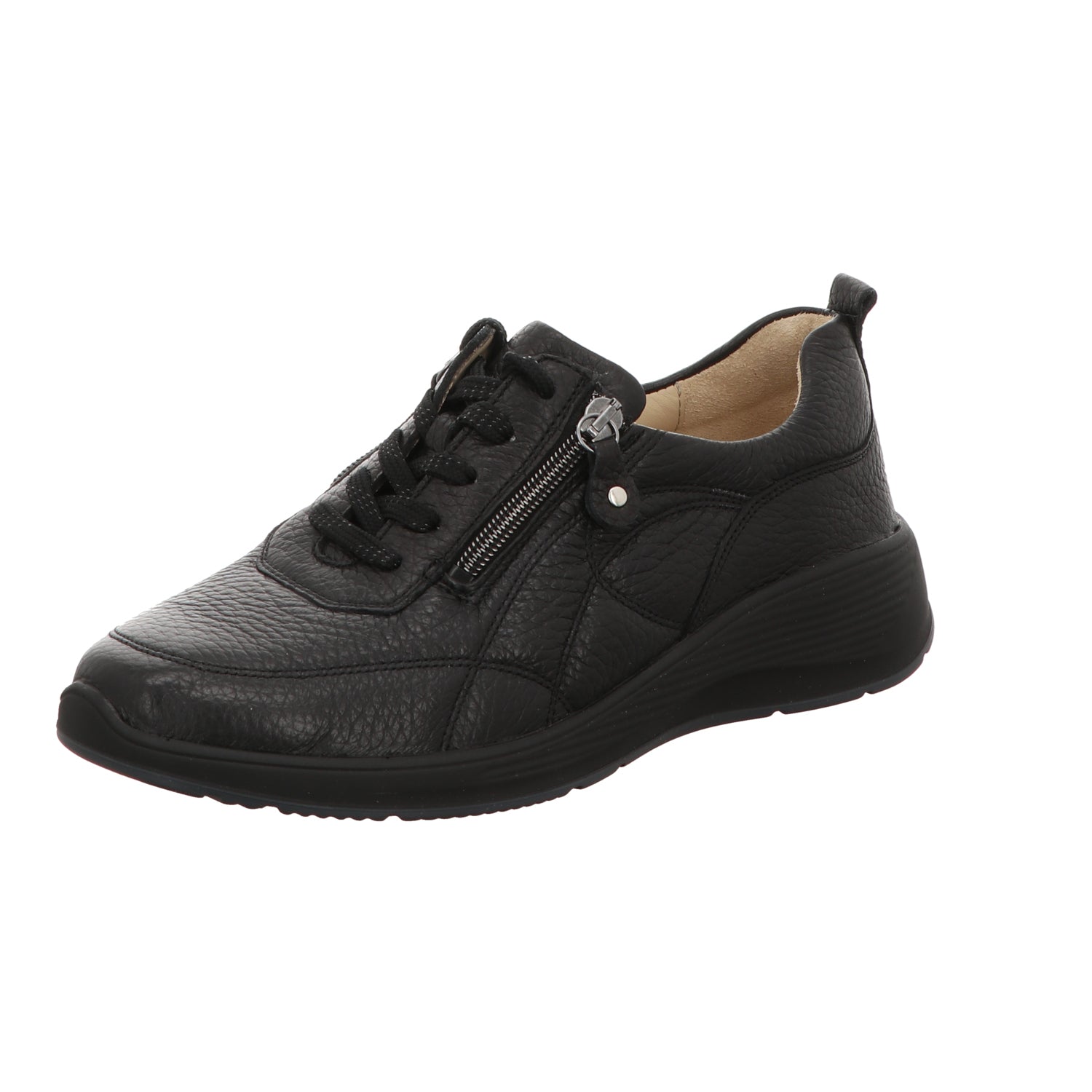 Waldläufer Damen Schnürschuh bequem Kalea in schwarz