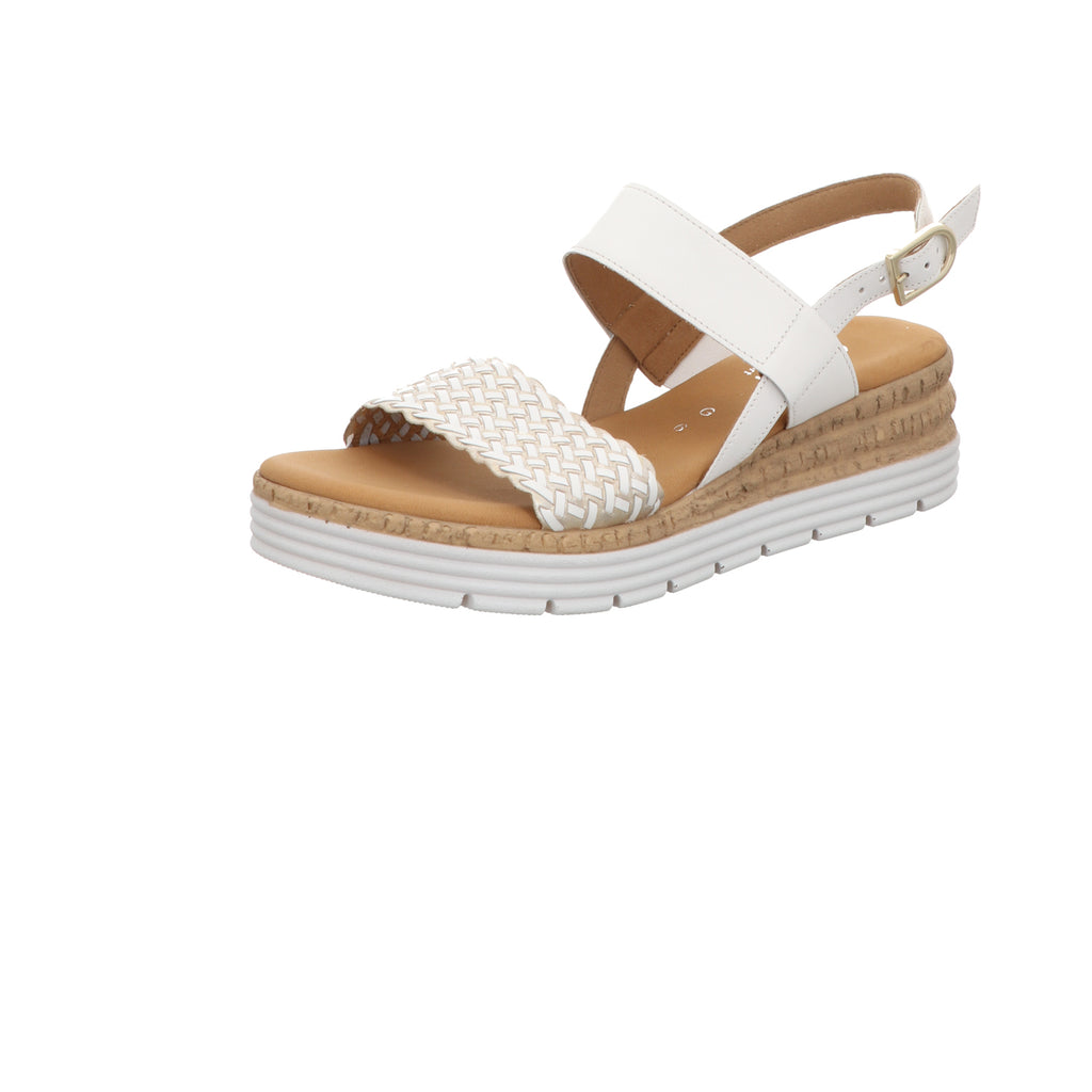 Gabor Damen Sandalette Genua in weiss