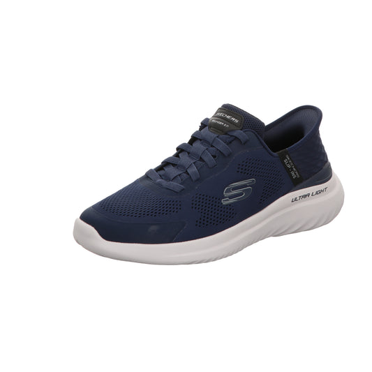 Skechers Herren Slipper Slip-In Bounder 2.0 Emerged in blau