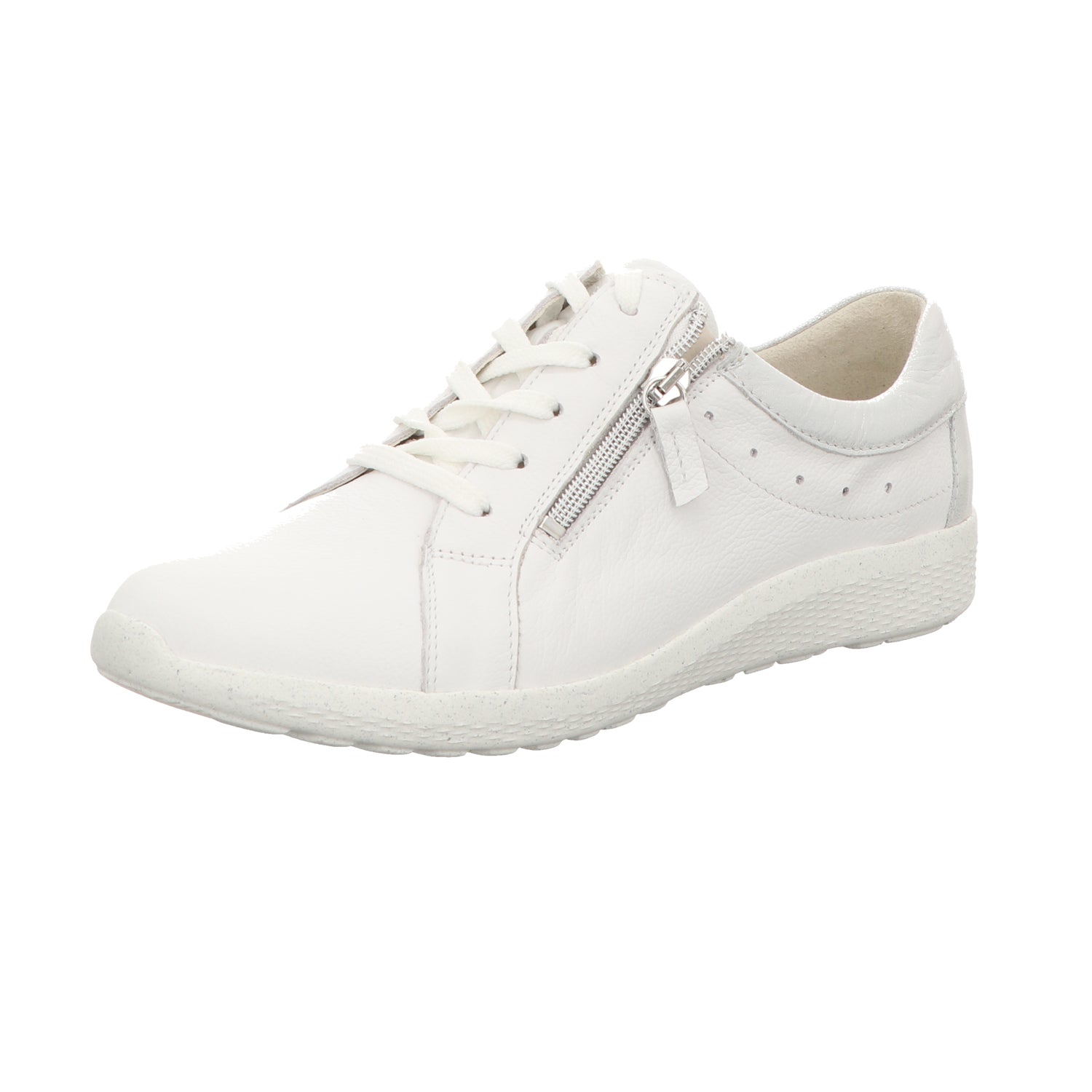 Waldläufer Damen Schnürschuh bequem K-Ira in weiss