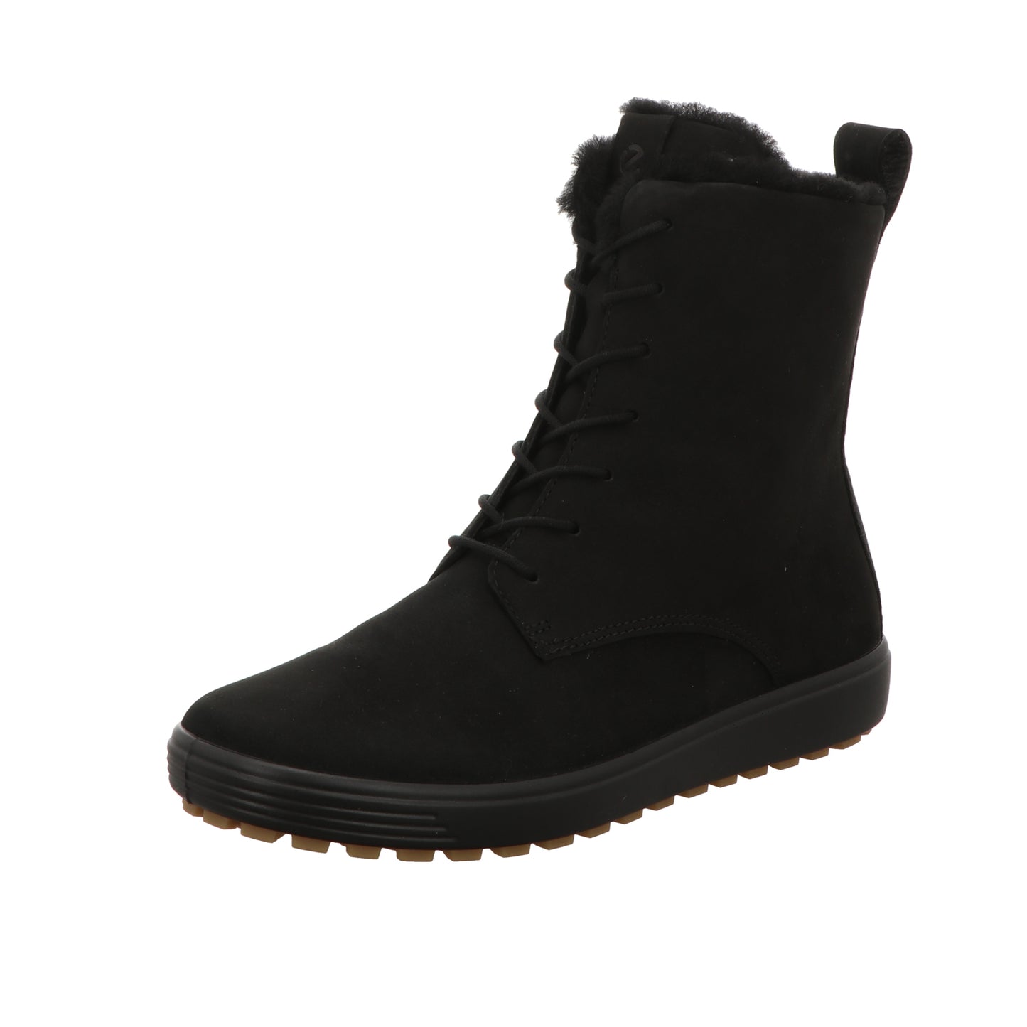 Ecco Damen Schnürstiefel Soft 7 Tred in schwarz