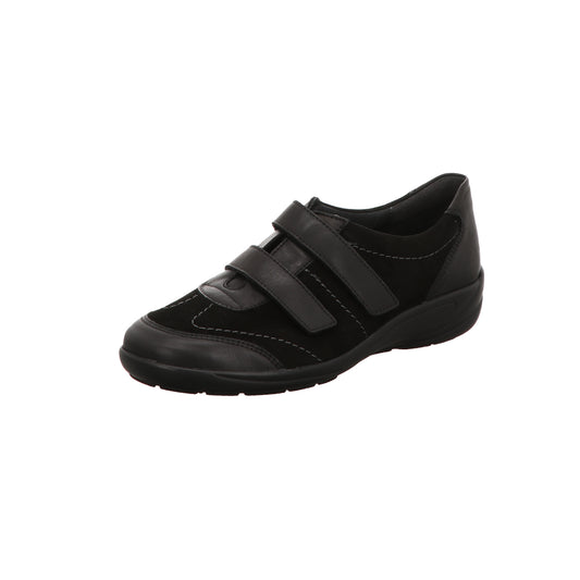 Semler Damen Slipper bequem Birgit in schwarz