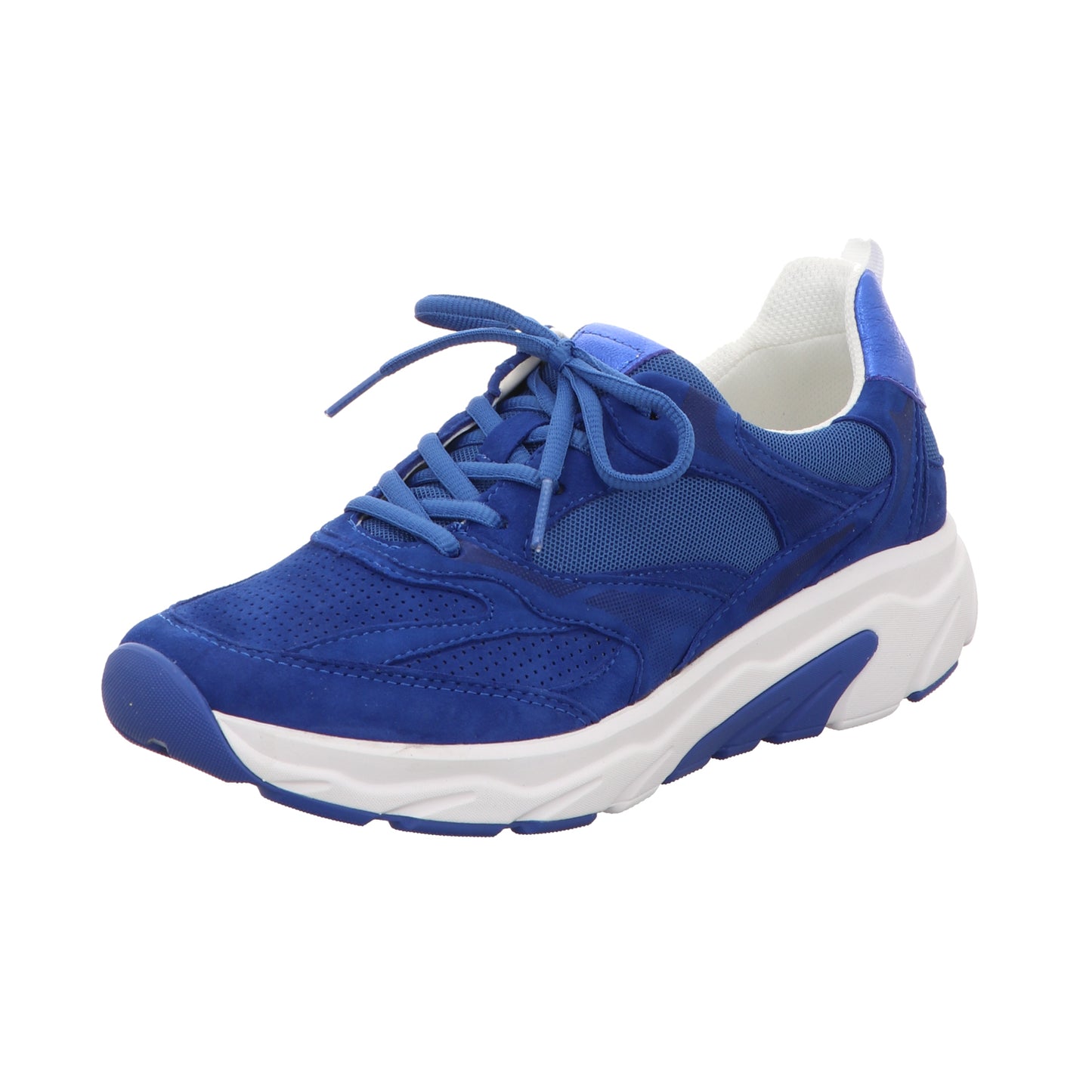 Gabor Damen Schnürschuh bequem Rolling Soft in blau