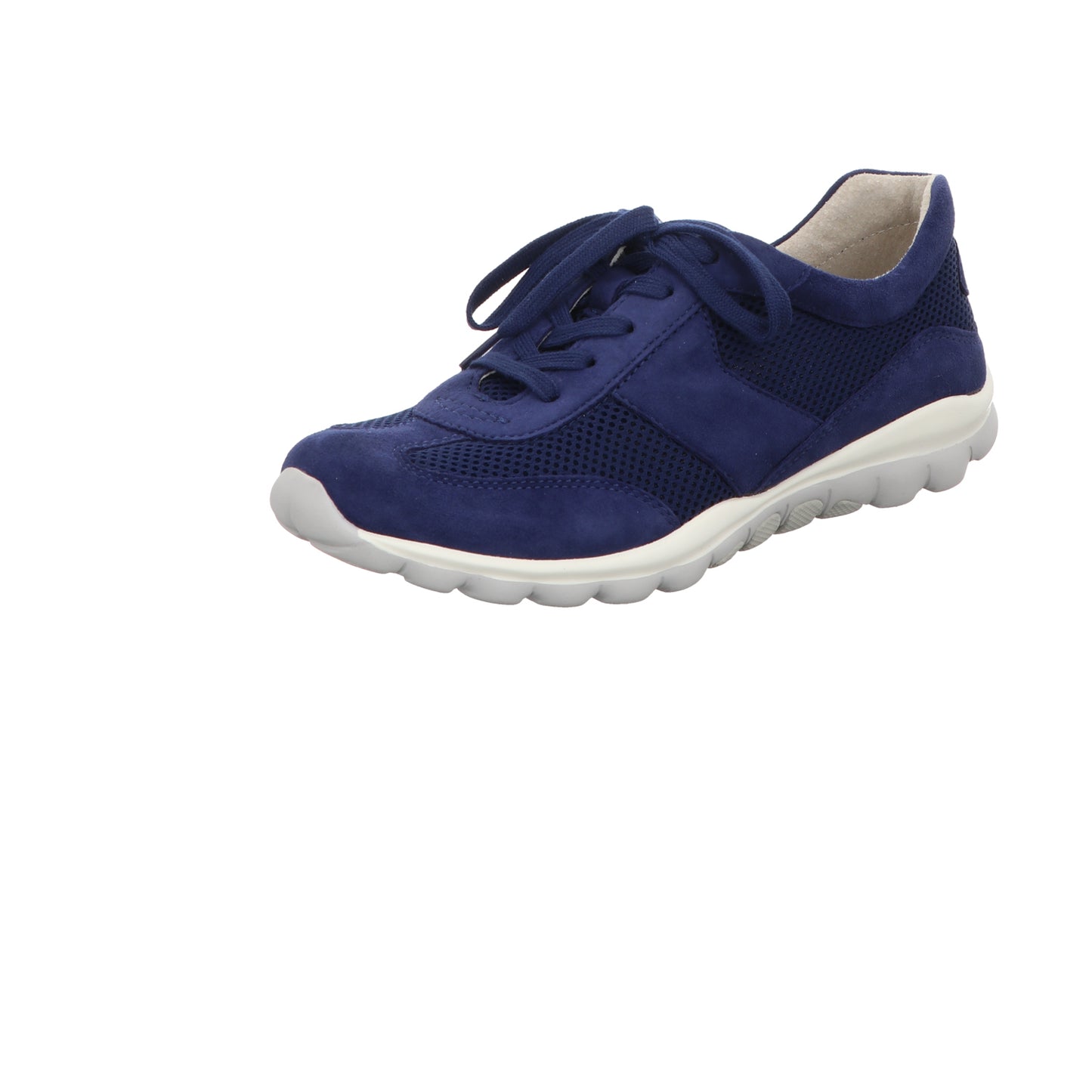 Gabor Damen Schnürschuh bequem Rolling Soft in blau