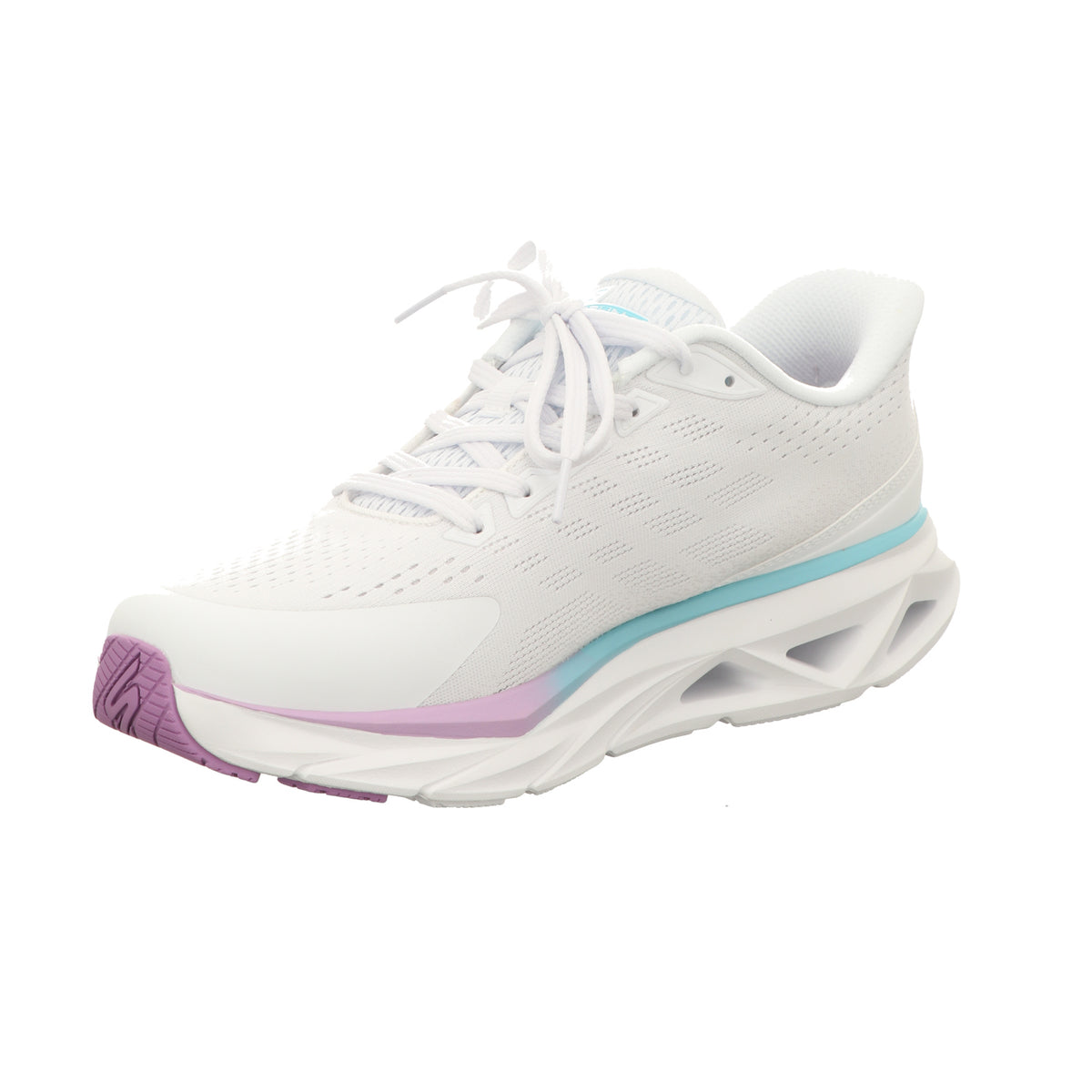 Skechers Damen Slipper Glide Step Vortex in weiss
