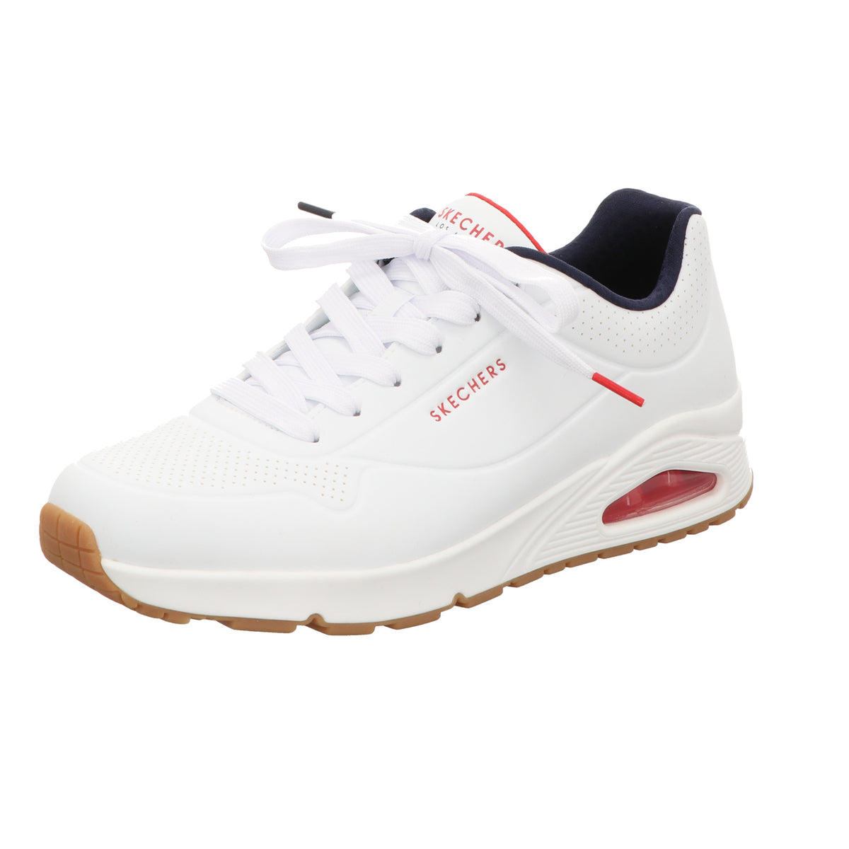 Skechers Herren Schnürschuh Uno Stand On Air in weiss
