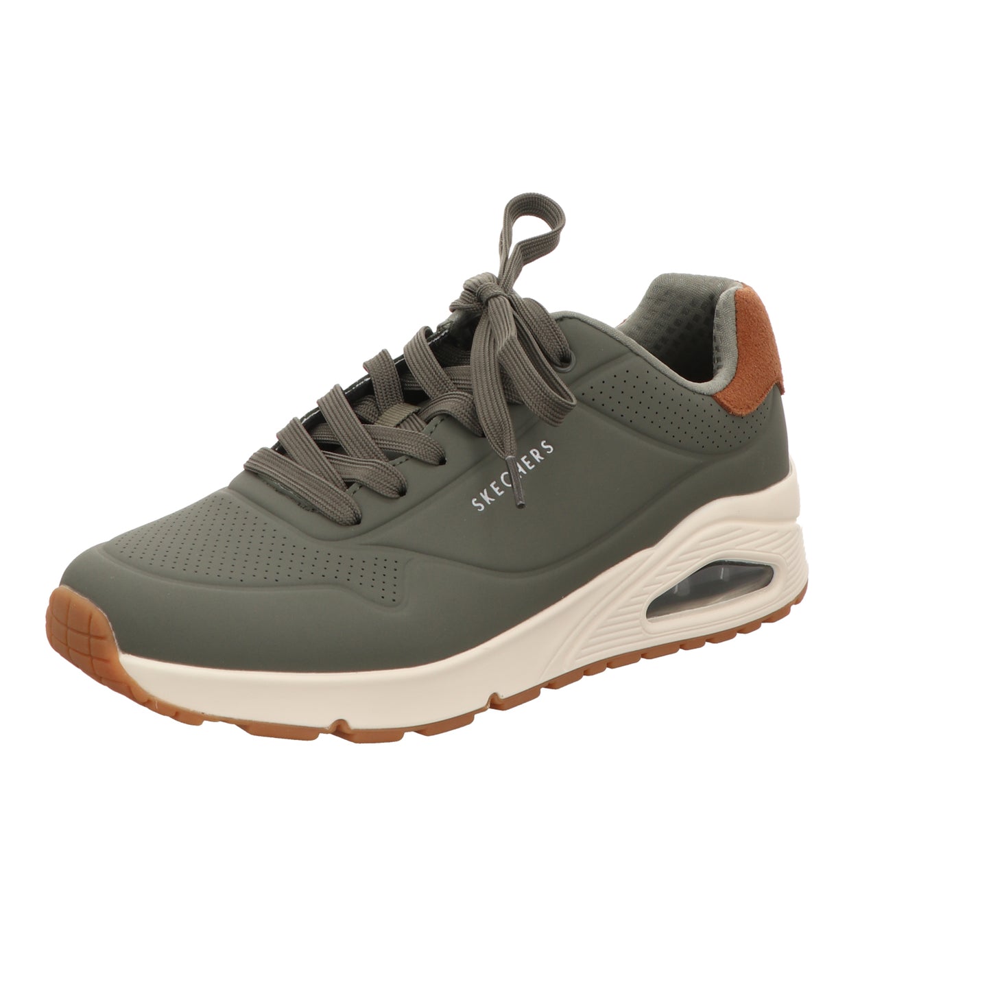 Skechers Herren Schnürschuh Uno Suited On Air in gruen
