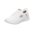 Skechers Herren Slipper Slip Ins Go Walk Flex Hand in weiss