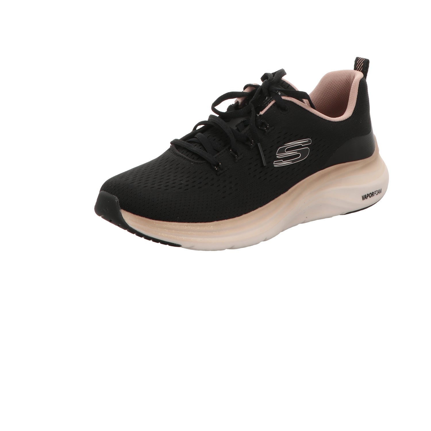 Skechers Damen Schnürschuh Vapor Foam Midnight Glimmer in schwarz