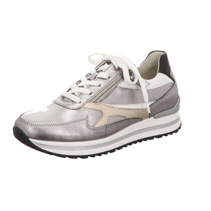 Gabor Damen Schnürschuh Turin in silber