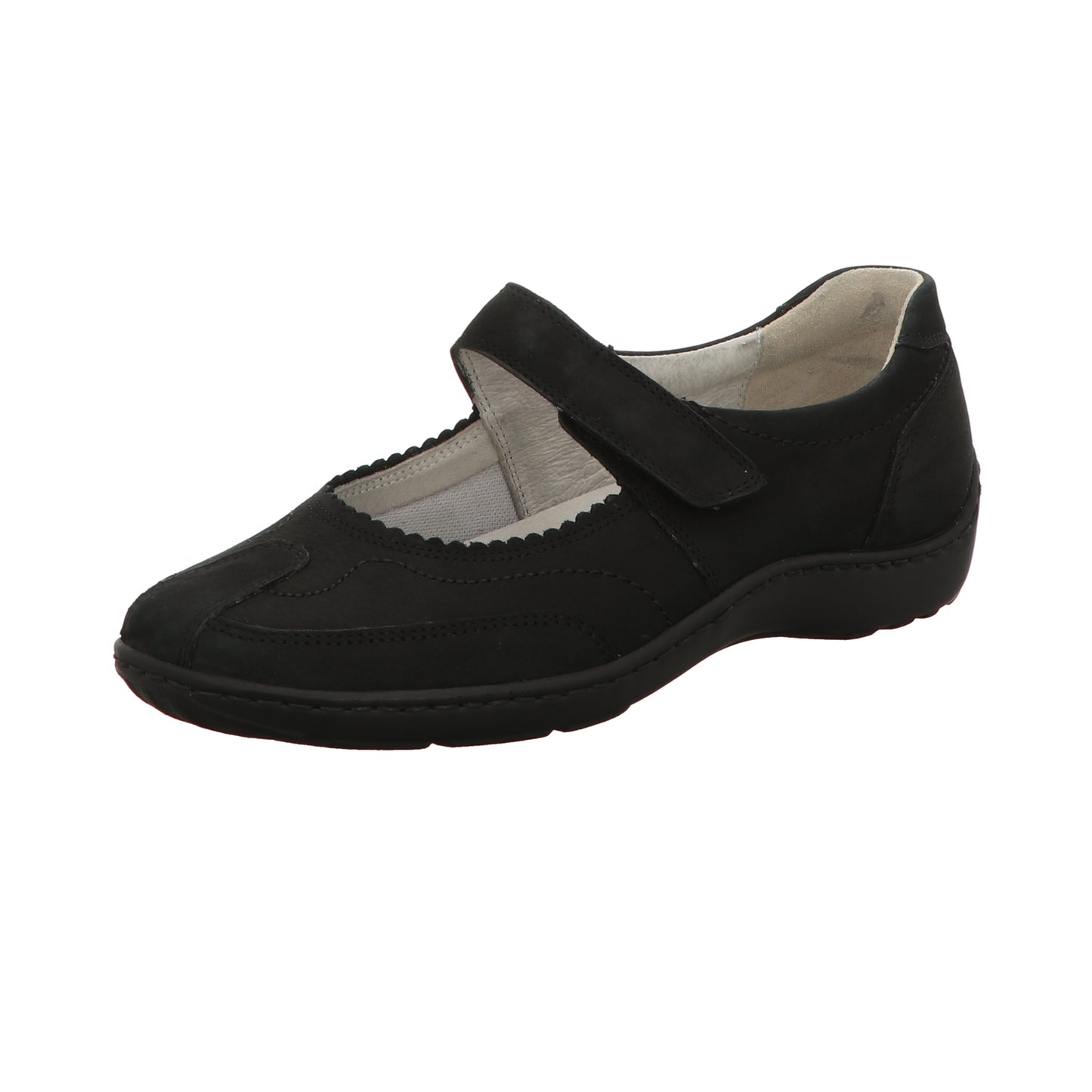 Waldläufer Damen Slipper bequem Henni in schwarz