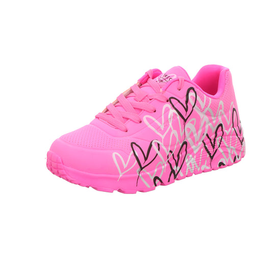 Skechers Damen Schnürschuh Goldcrown: Uno Lite in pink