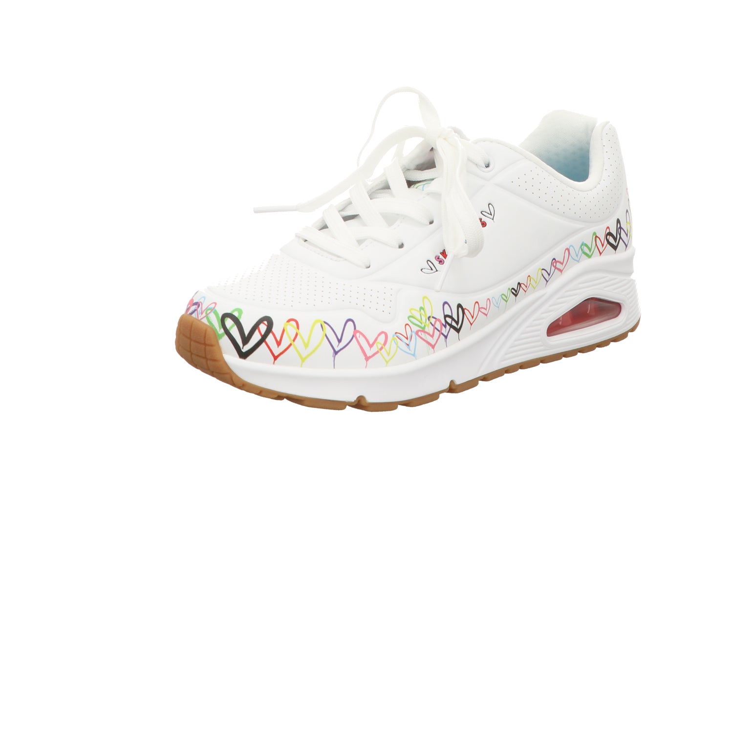 Skechers Damen Schnürschuh Uno Love All Around in weiss