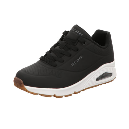 Skechers Damen Schnürschuh Uno Stand On Air in schwarz