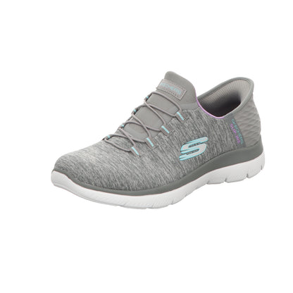 Skechers Damen Slipper Slip In-Dazzling Haze in grau